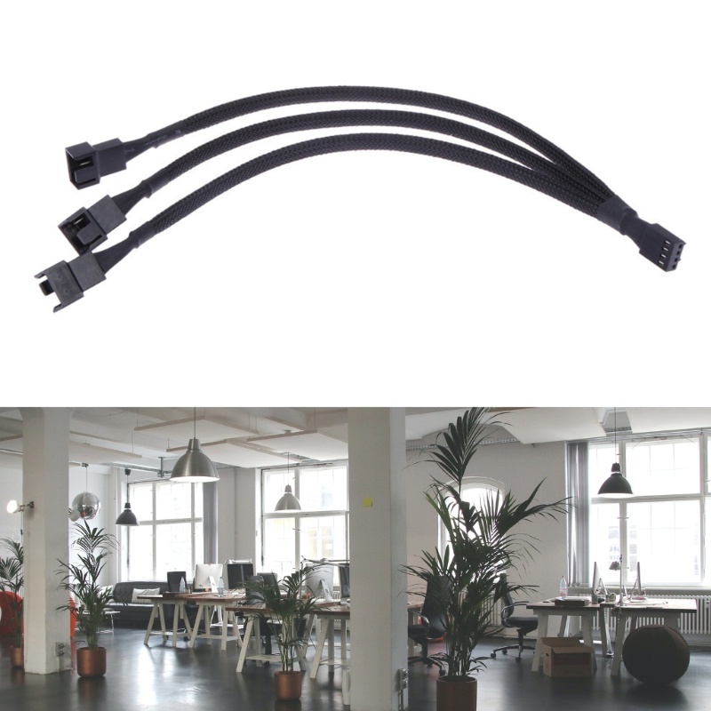 Kabel Ekstensi BT 4pin Motherboard 1ke 3Ways Splitter Konektor Lengan CPU PWM Fan Power Cable Aksesoris Praktis