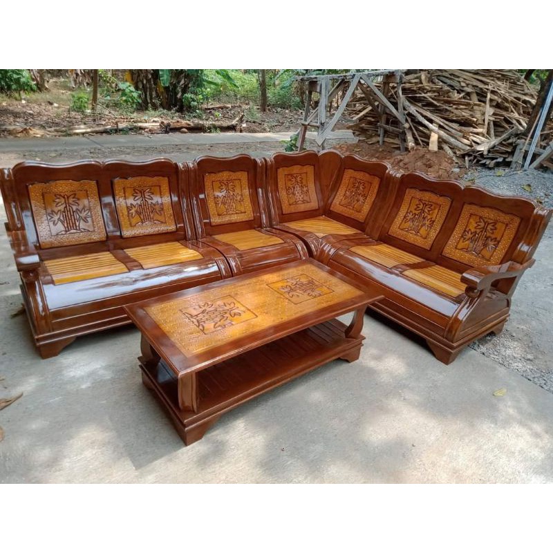 Kursi sudut tulang gajah / Kursi sudut tulang gajah kayu jati terlaris / kursi sudut jati furniture 