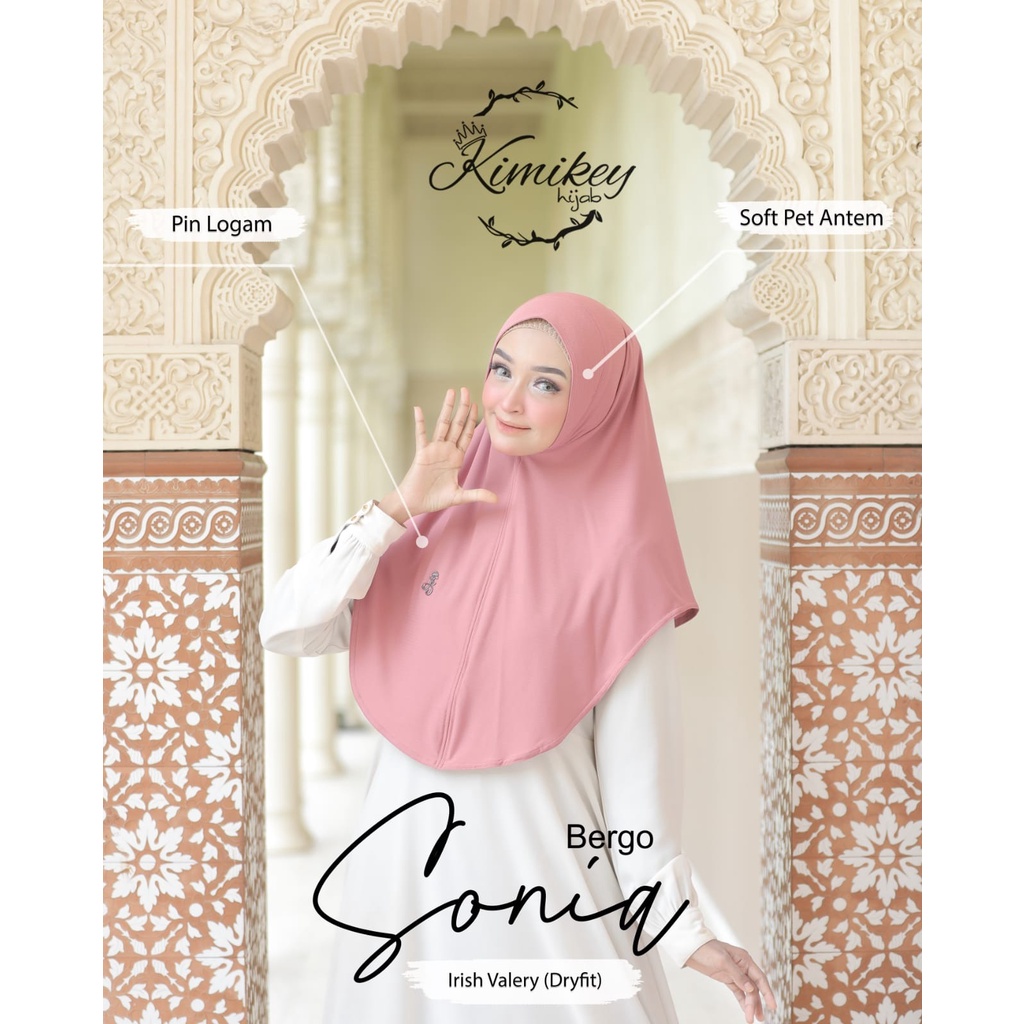 Jilbab Instan Sonia Soft Pad Jersey Valery Dry-Fit ByKimikey