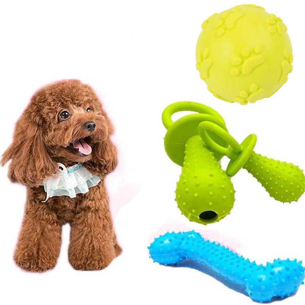 [Elegan] Mainan Anjing Lucu Pembersih Gigi Interaktif Luar Ruangan Bermain Puppy Untuk Anjing Kecil Mengunyah Mainan Pelatihan