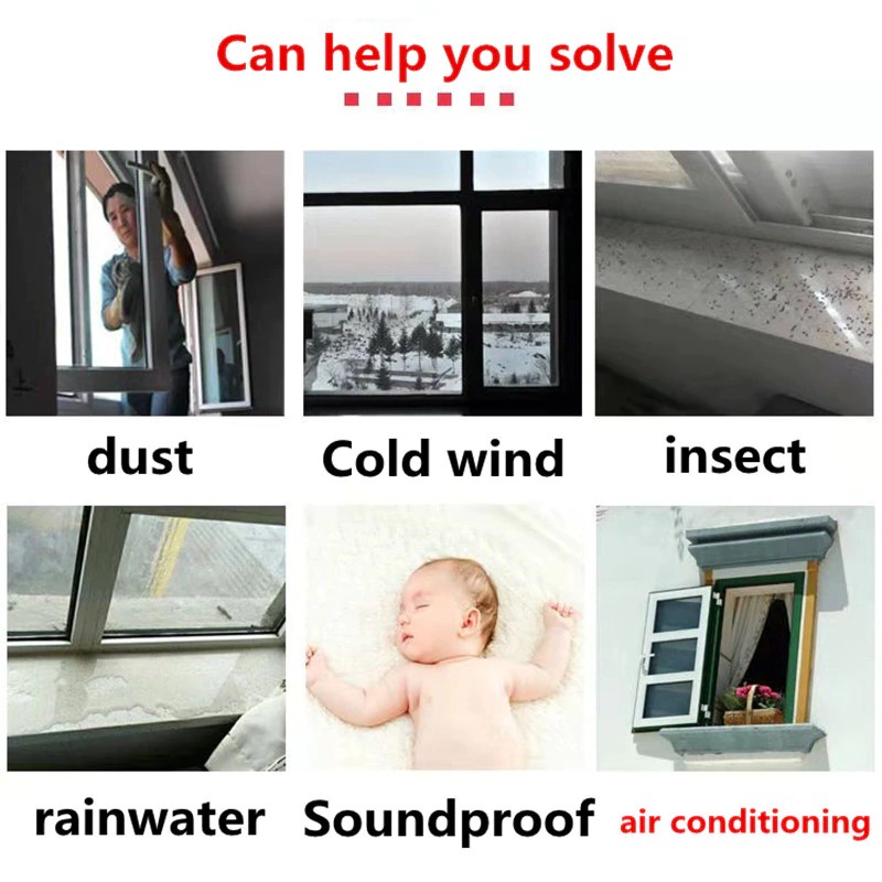 Penutup Celah Pintu Kedap Angin Suara Door Seal List Foam Penghalang Kecoa