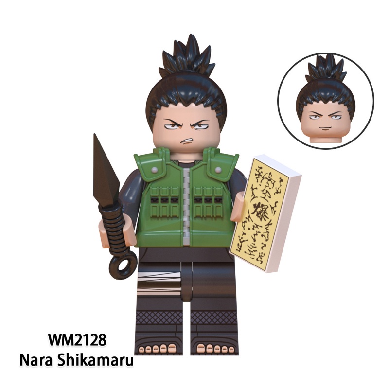 Naruto Asma Squad Nara Shikamaru Akido Dingci Yamanaka Ino Figure Mini Rakitan Mainan Blok Bangunan