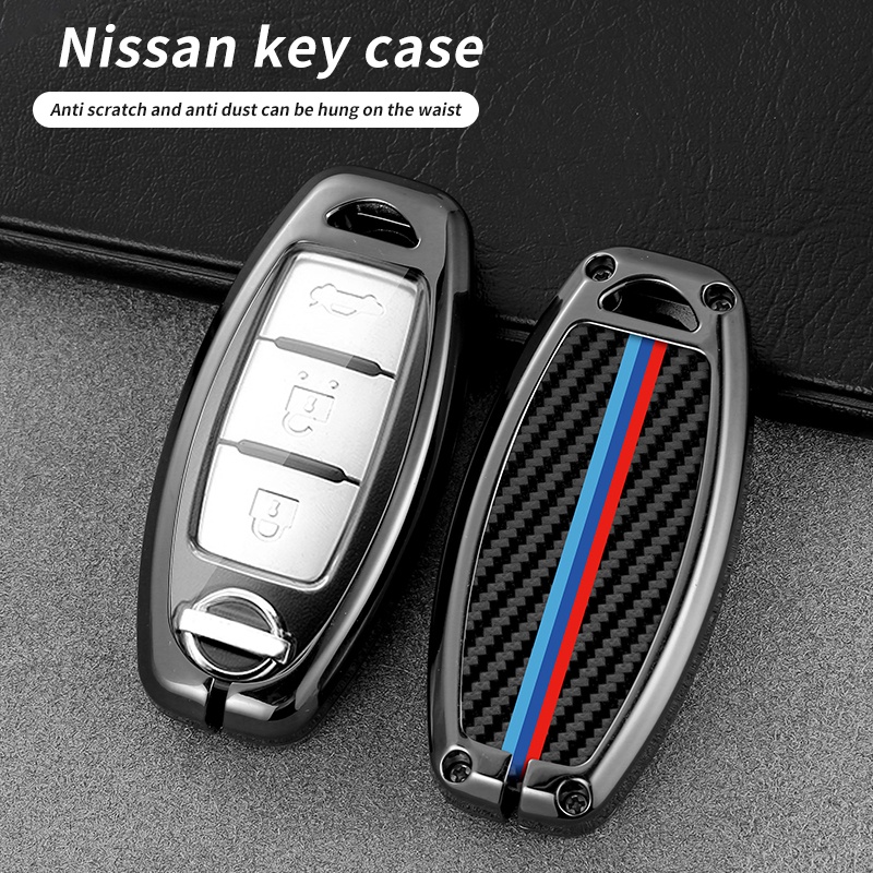 [Tersedia] Nissan Qashqai Juke J10 J11 X-Trail T32 T31Case Shell Zinc Alloy Kunci Remote Mobil Full Cover Case Untuk