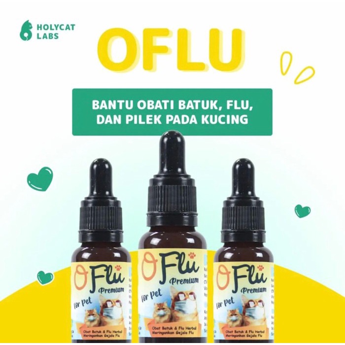 O-Flu Obat Flu Herbal Kucing dan anjing 20ml