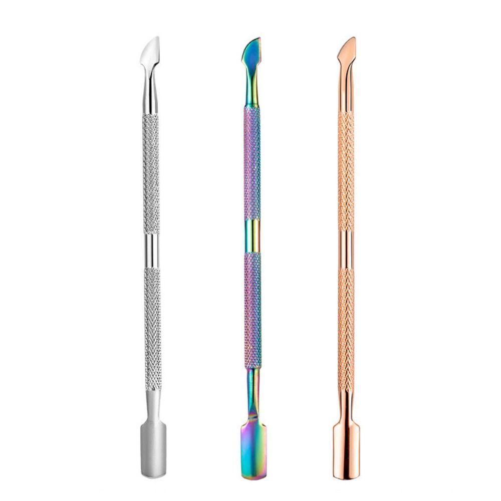 Mxbeauty Cuticle Pusher Perawatan Kuku Exfoliate Stainless Steel Gunting Kutikula Nail Art Alat Penghilang Kulit Mati