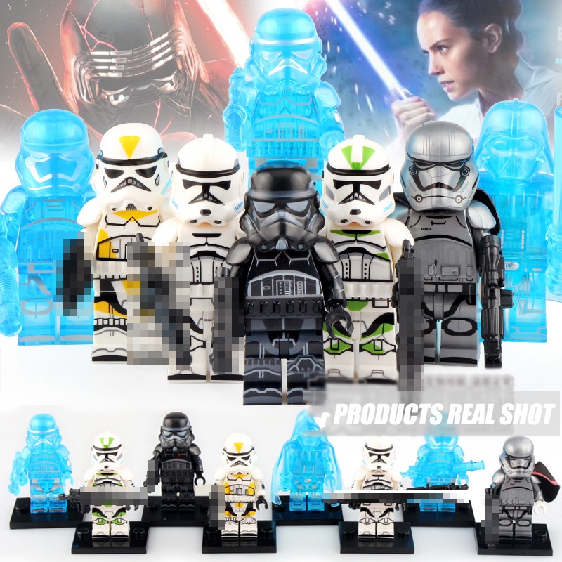 Star Wars Seri Boneka Mini Darth Vader Obi-Wan Anakin Imperial Stormtroopers Death Guards Mainan Blok Bangunan Rakitan Puzzle