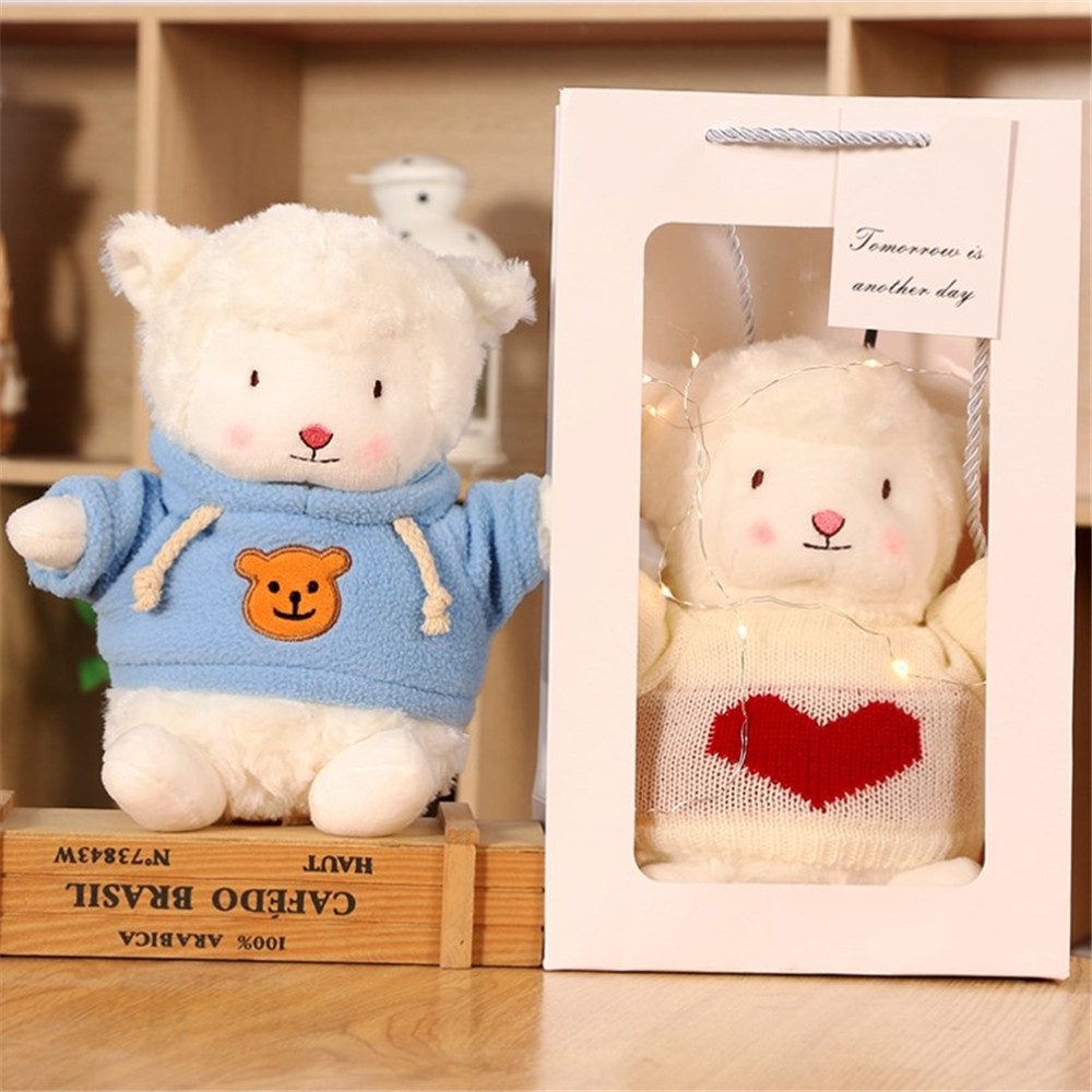 Kawaii Boneka Domba Anak Boneka Plush Teman Hadiah Ulang Tahun Bedside Toy