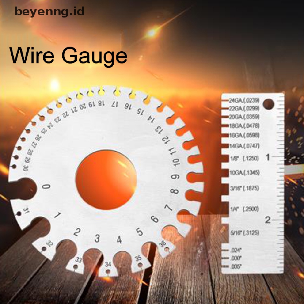 Beyen Wire Gauge Alat Ukur Diameter Las Welding Inspection Gauges American Standard ID