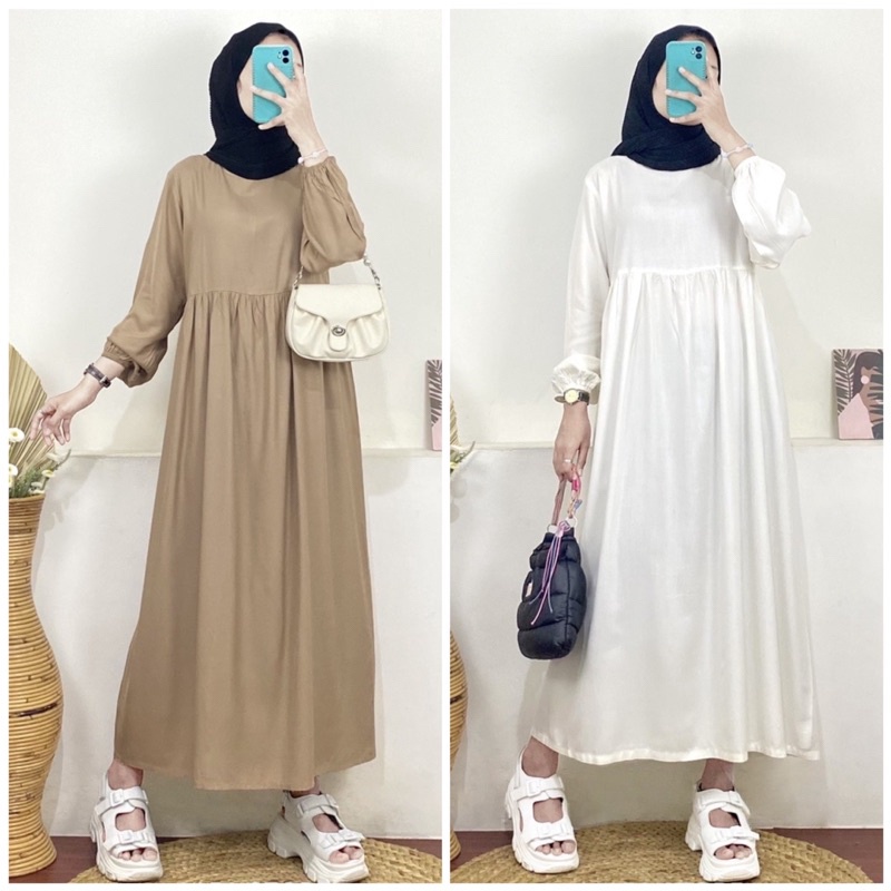 DUTA FASHION | SALMA DRESS GAMIS LD102 PJ115 / SESA DRESS / MIDI DRESS / DRESS FASHION MUSLIM WANITA