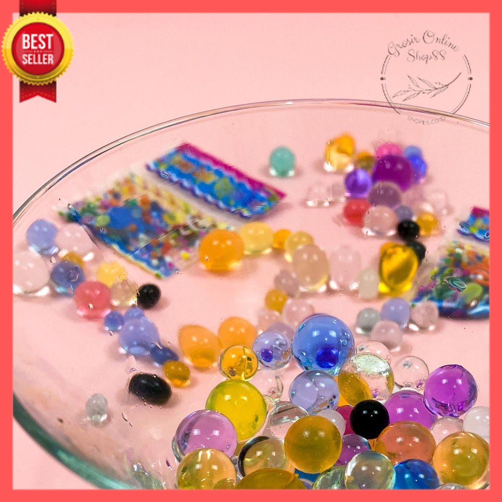 GOS -D414- Mainan Jelly Waterbeads &amp; Animal Grow - Hydrogel Water Beads - Mainan Montessori Sensory Play