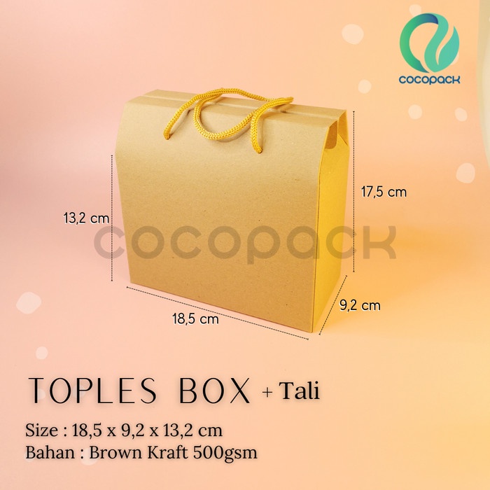

⭐BISA COD⭐ Kraft Paper Box Cake Souvenir Kotak Kertas TB06 10 PCS