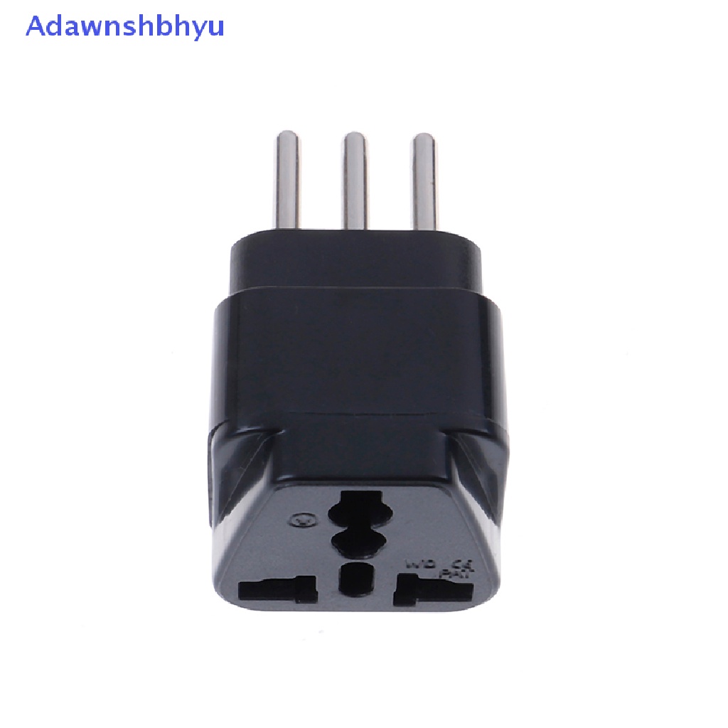 Adaptor Colokan converter travel plug Adhyu Universal UK/US/EU/AU Ke italy 3pin Ubah ID