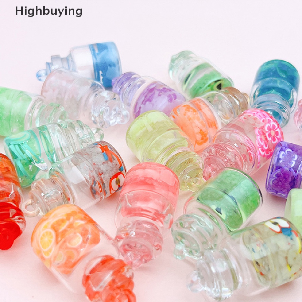 Hbid 1/5Pcs Angka Bercahaya Mini Berharap Botol Miniatur Mainan Taman Rumah Boneka Dekorasi DIY Ornamen Aksesoris Glory