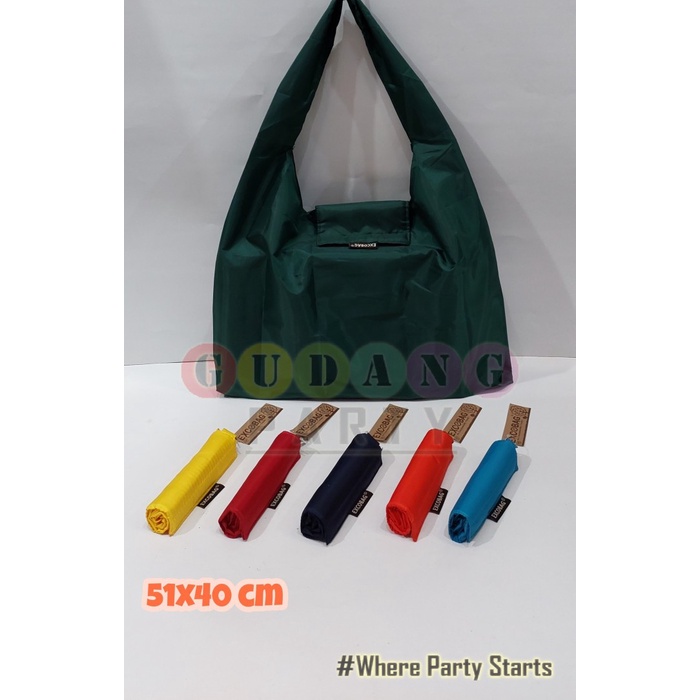 

⭐BISA COD⭐ ExcoBag Roll Besar/Tas Lipat Reusable/Kantong Belanja/Eco Bag/Fold Bag
