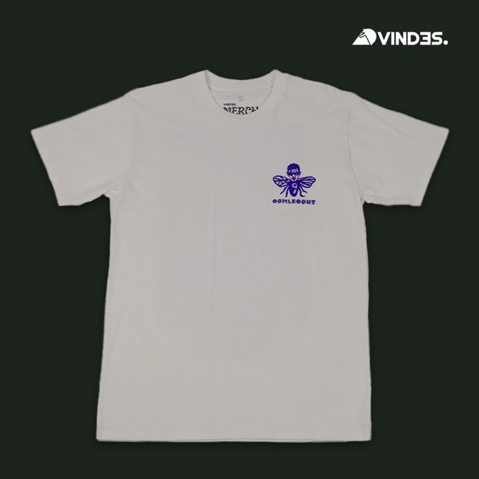 T-shirt  Kaos baju Oomleo Out Putih SS - S
