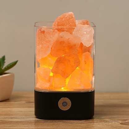 [COD] Lampu Tidur Meja Kamar Touch Bedside Bentuk Bongkahan Garam LED RGB Crystal Salt Lamp of Himalaya Lava Night Lamp Murah Rechargeable Proyektor Cahaya Planet Rotate 6 Film Hiasan Dekor Dekorasi Kamar Aesthetic Estetik Lucu Karakter Korea