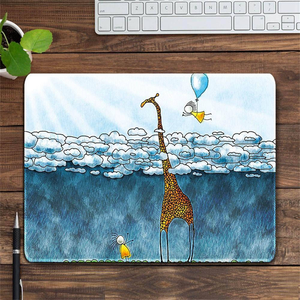 Agustinina Mouse Pad Laptop Non-Slip Almond Blossom Van Gogh Keyboard Pad Gaya Lukisan Minyak Desktop Pad