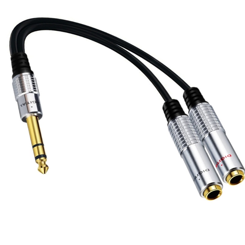 Kabel zzz 14inch Splitter 1 4 TRS Stereo Male To Dual 1 4 TRS Stereo Female