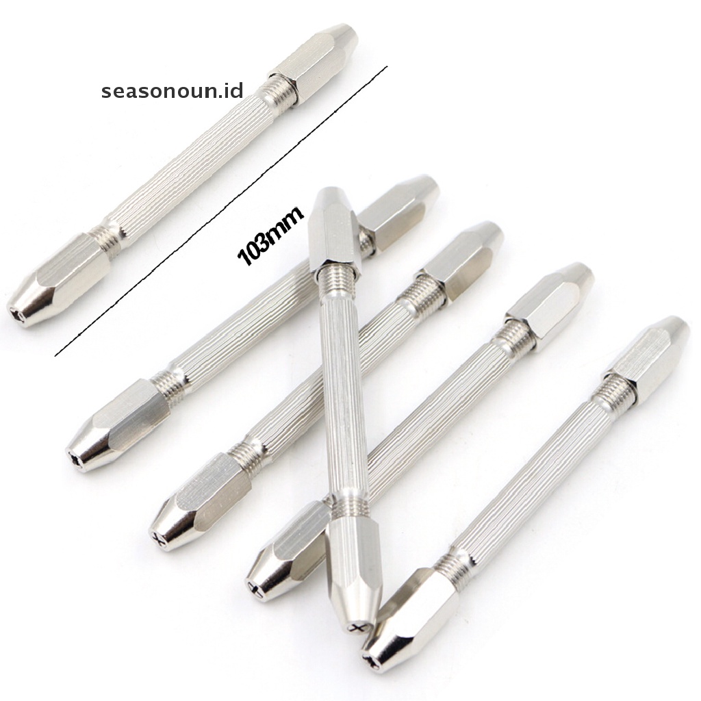 Seasonoun Swivel Pin Vice Untuk Mata Bor Tangan Chuck Jewelry Watch Repair Tools 0.-0.3mm.