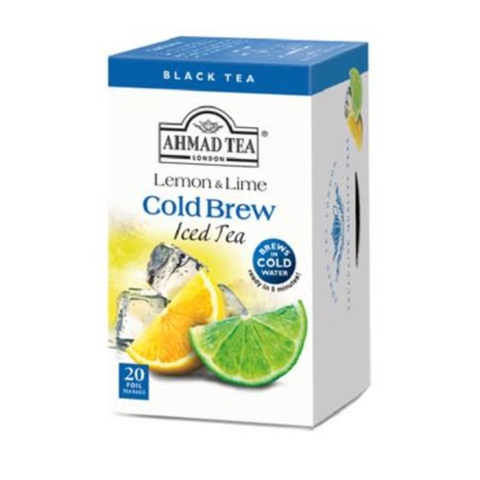 Ahmad tea lemon lime cold brew ice tea per box isi 20 sachet/tehlondon FM