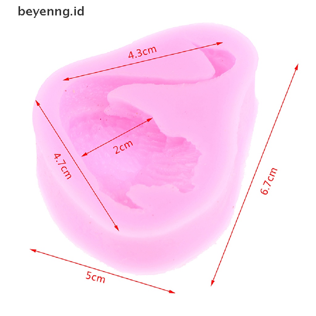 Beyen Bentuk Angsa Lucu Silikon Fondant Sabun 3D Cetakan Kue Permen Cokelat Alat Baking ID