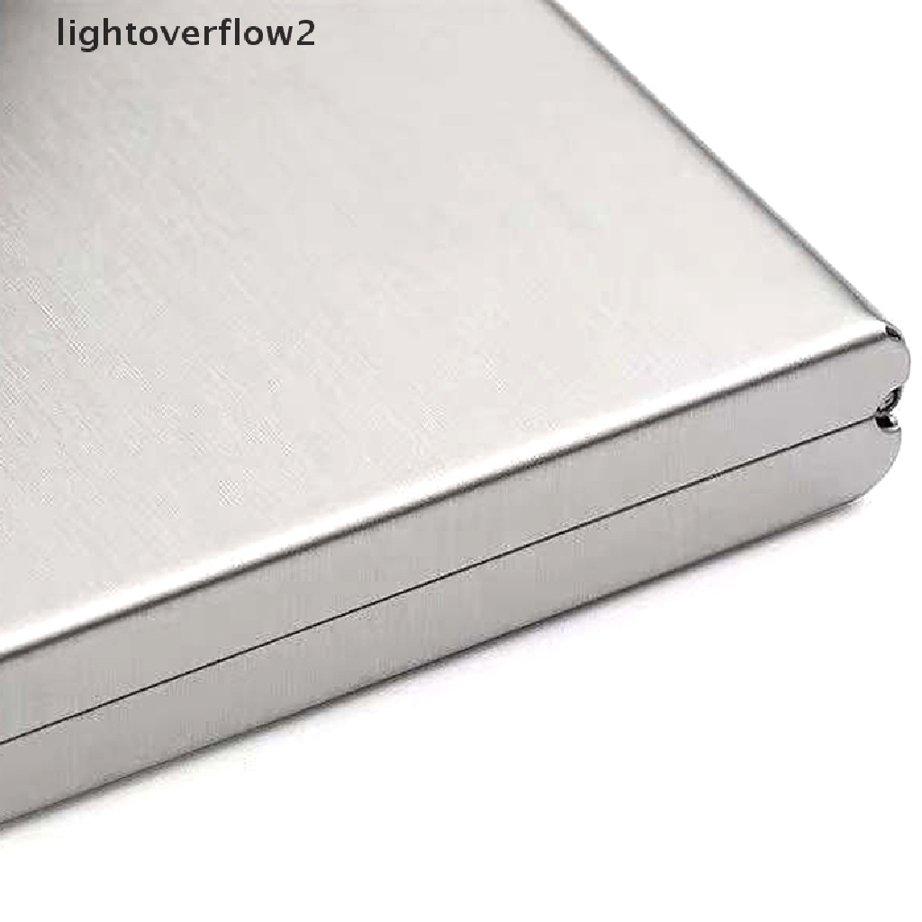 [lightoverflow2] Fashion Aluminium Antik Card Holder Wanita Pria Logam Sapi Kredit [ID]