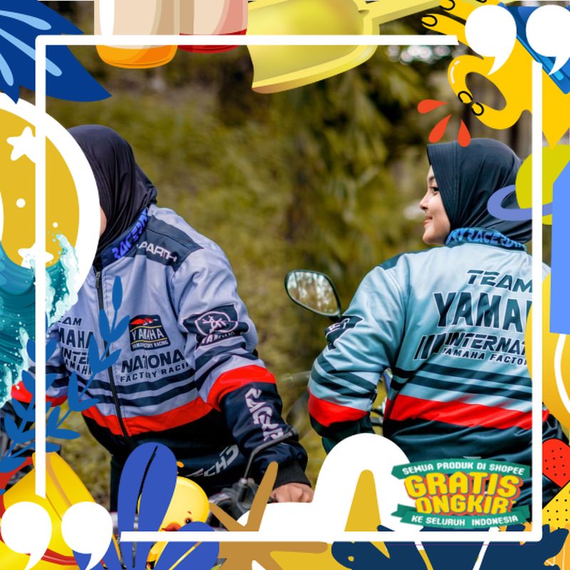 Jaket Sunmori Team Yamaha Internasional Jaket Racing Jaket Pria Jaket Motor Untuk Rx King Nmax/ mera