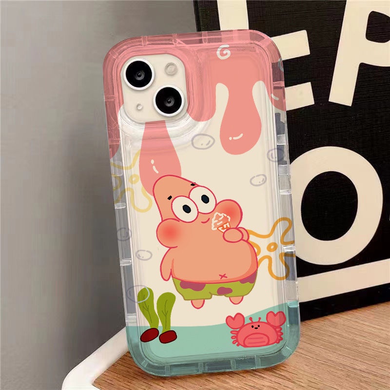 IPHONE Casing Ponsel Lembut Kartun Lucu Kompatibel Untuk Iphone14 13 11 12 Pro XS Max X Xr7 +8 Plus Casing Transparan TPU Silikon Shockproof Cover