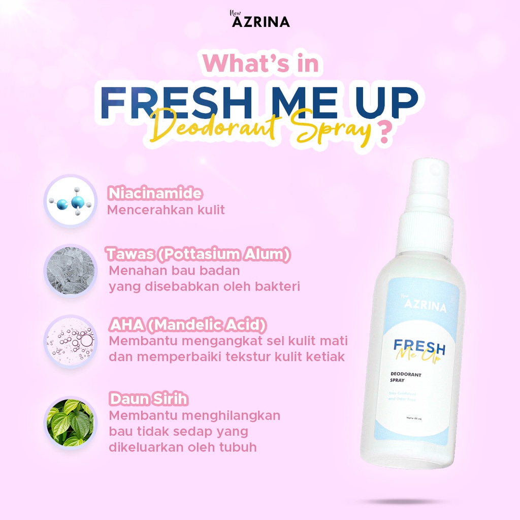 AZRINA FRESH ME UP DEODORANT SPRAY