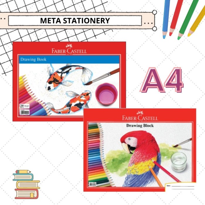 

DISKON SHOPEE/ DISKON CERIA/ Drawing Book Faber Castell A4