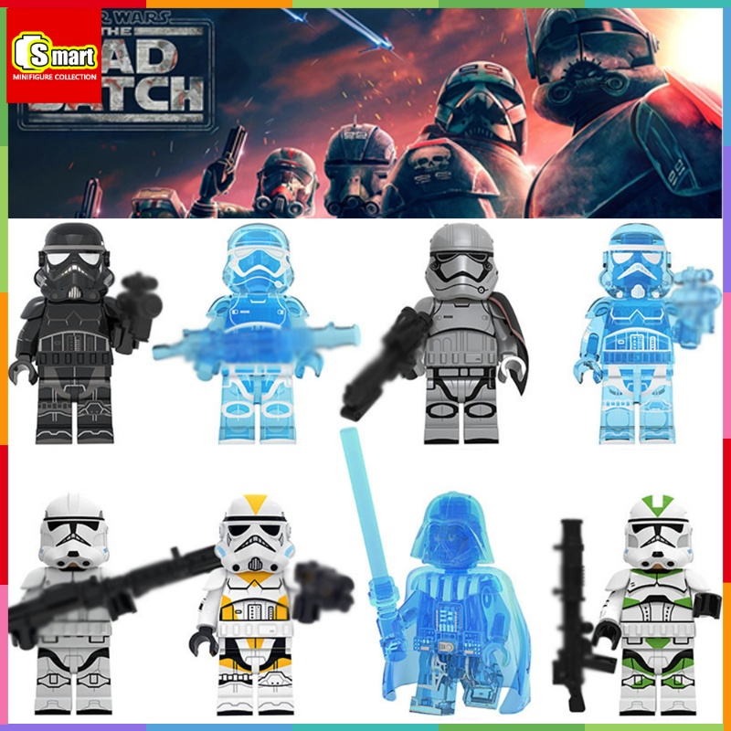 Star Wars Mini Angka Hologram Darth Vader Phasma 442teki Komando Legion Rakitan Blok Bangunan Mainan