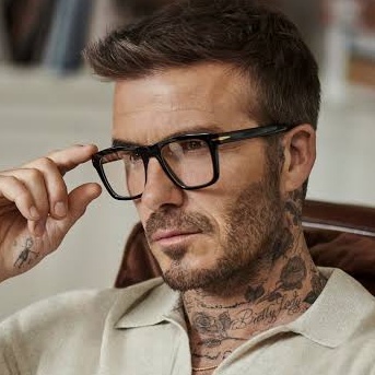 TERMURAH SE-SHOPEE Frame Kacamata Minus Pria Sporty David Beckham Square Photocromic, Anti Radiasi, 