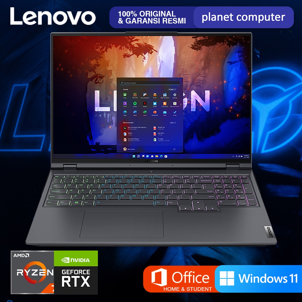 Lenovo Legion 5 Pro 16ARH7H Ryzen 7-6800H 16GB 1TB RTX 3070 Win11+OHS