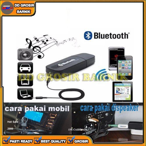 [DGB] BLUETOOTH AUDIO RECIEVER MOBIL MUSIK USB WIRELESS ADAPTER KABEL AUX PERANGKAT AUDIO RECEIVER