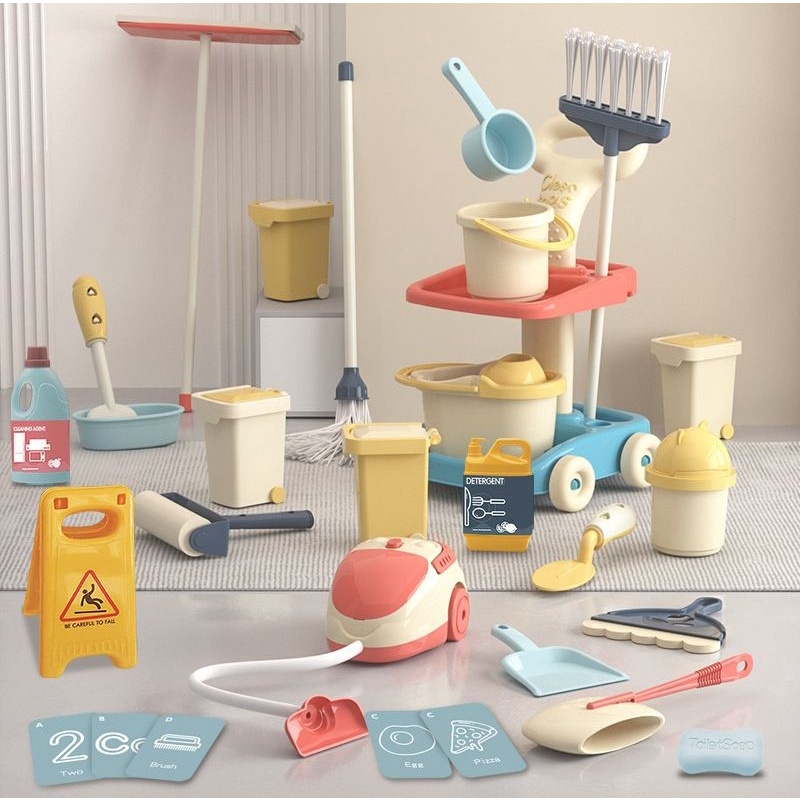 Mainan Anak PLAY HOUSE CLEANING SET Mainan Alat Bersih-Bersih Anak