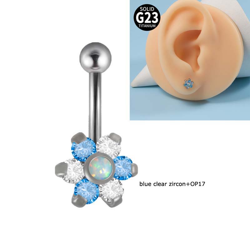 1buah G23 Baja Titanium Melengkung Barbel Hypoallergenic Benang Internal Alis Bibir 16Gauge Piercing Helix Tragus Anting