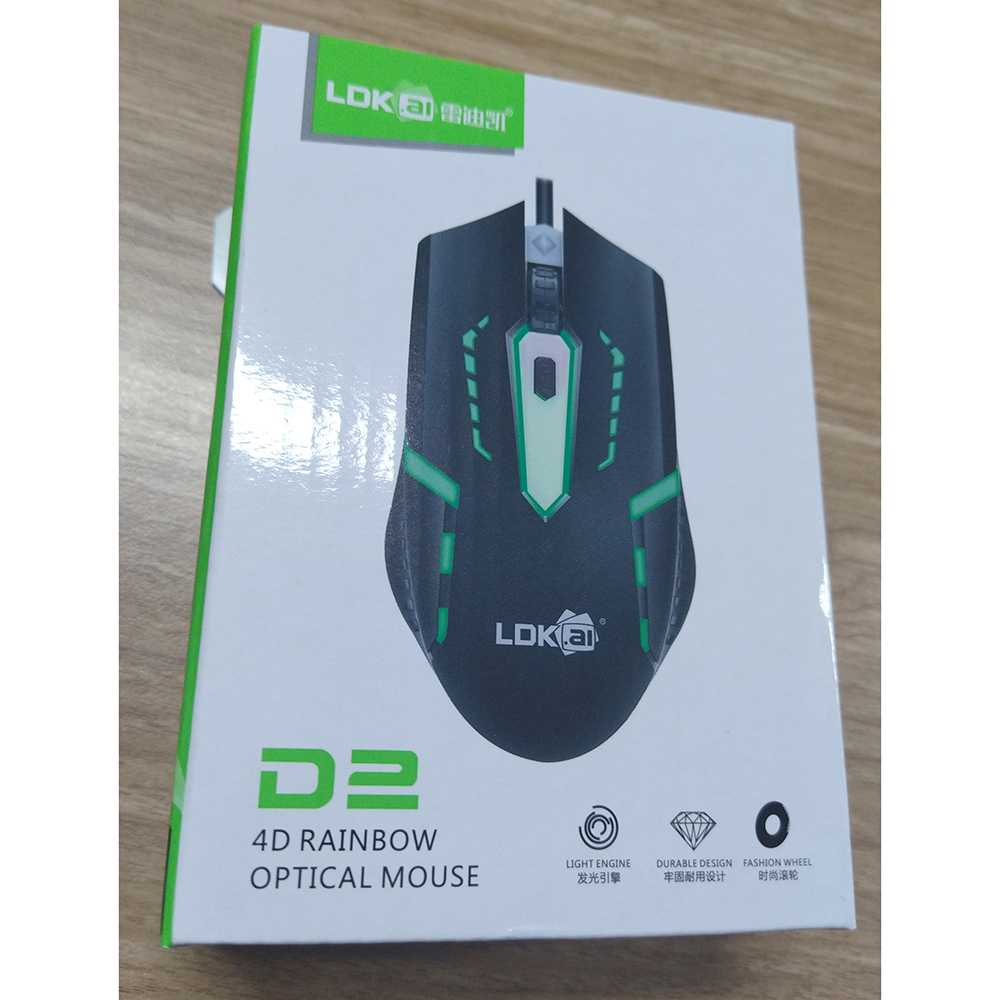 LDKAI Mouse Gaming LED RGB 1200 DPI - D2 ( Mughnii )