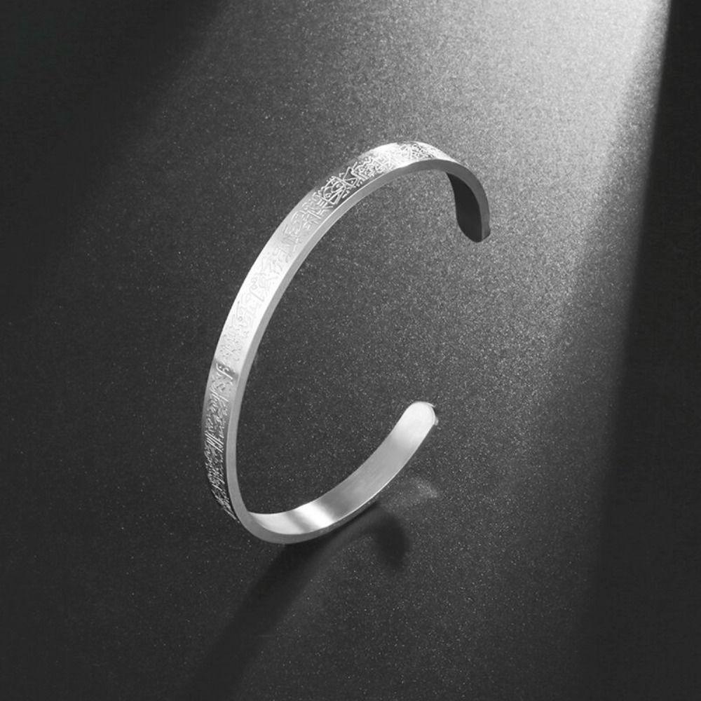 Mxbeauty Arab Manset Gelang Kepribadian Desain Minoritas Unik Wanita Hadiah Perhiasan Aksesoris Anti Karat Sederhana Pulseras Disk Pendant Kalung