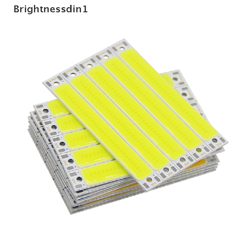 [Brightnessdin1] Hot sale 3V 3.7V DC 60mm 8mm LED COB Strip 3W Hangat Dingin Putih Biru Merah COB Sumber Cahaya Untuk DIY Sepeda Kerja Lampu Butik