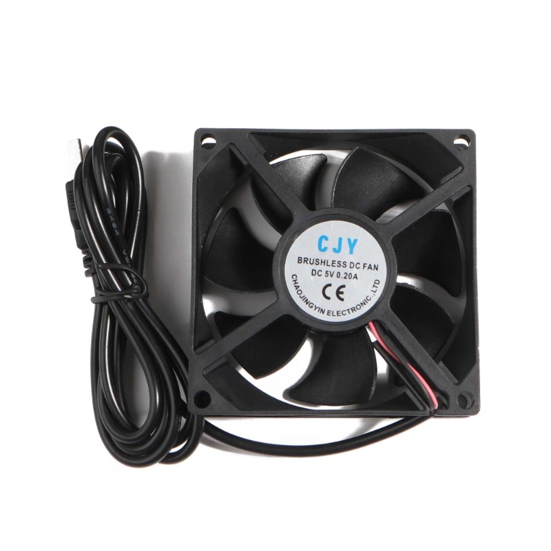 Vivi DC 5V Konektor USB PC Fan Cooler Heatsink Exhaust Kipas Pendingin CPU 80x80mm