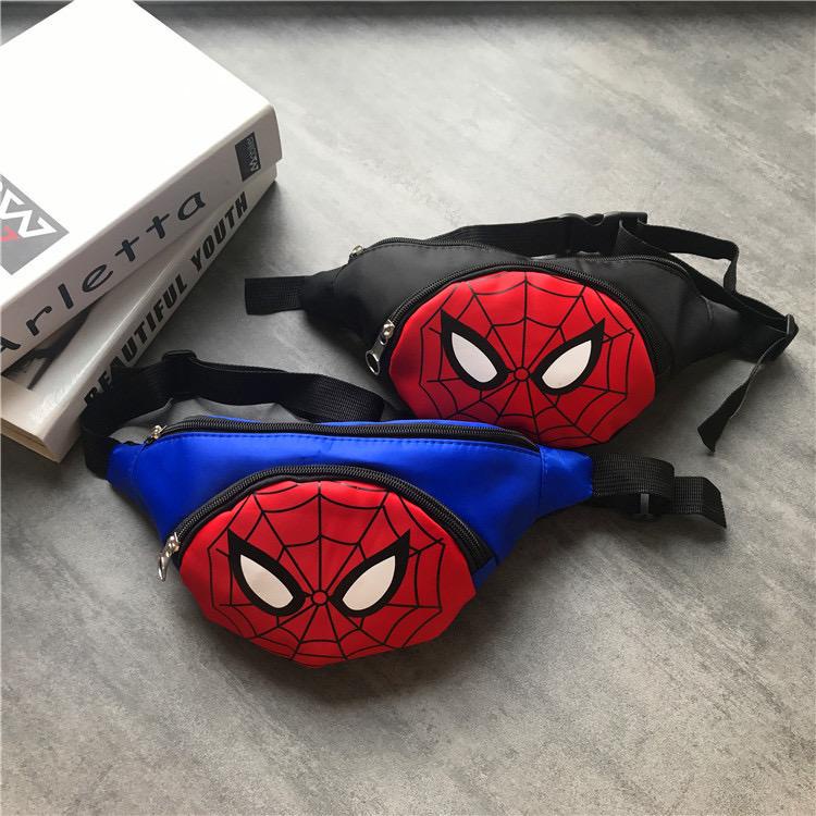 PA Tas Anak Laki Laki Lucu Waist Bag Anak Karakter Super Heroes Spiderman Batman Ultraman Ironman Captain America TA060