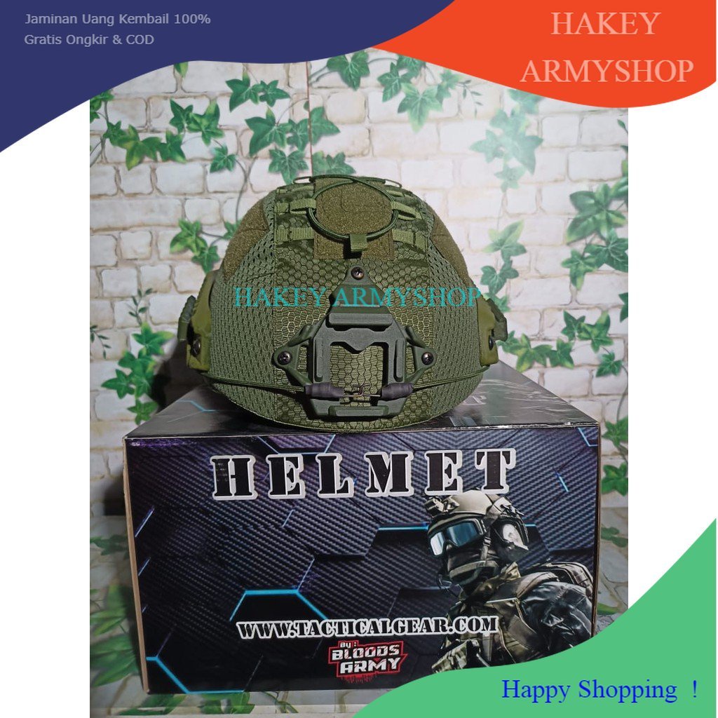 Helm Tactical Airsofgun Emerson Mich 2001 Plus Cover  Helm Tempur Tactical Tni Driver Import Caper C