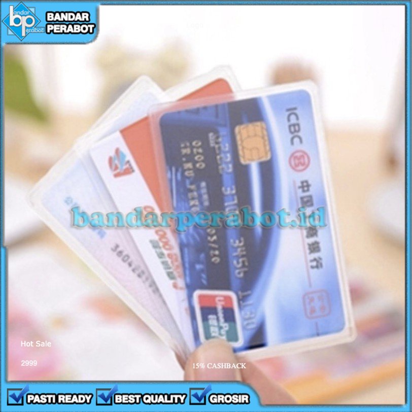 

[BP] PLASTIK PELINDUNG KARTU ATM SIM KTP PENJAGA ANTI GORES AMAN SAFETY ANTI KELUPAS