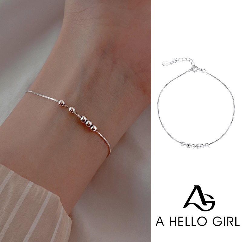 Gelang Sterling Silver 925 Hias Manik-Manik Untuk Wanita