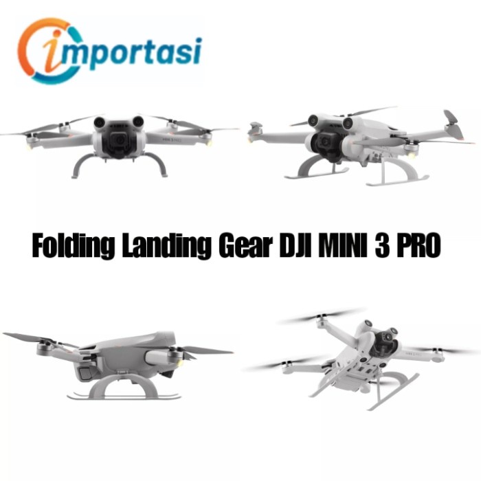 Foldable Landing Gear DJI MINI 3 PRO Heightening Kaki Drone Lipat