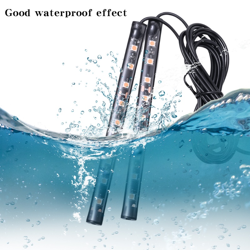 Mobil Dipasang Warna-Warni Ultra Terang Lampu LED Strip Suasana Romantis Lampu Hias Neon Lampu Aksesoris Interior Mobil