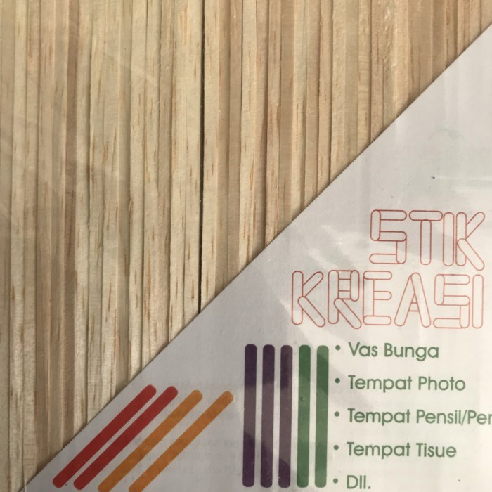 Stik Es Krim Ice Cream Popsicle Ice Stick Kreasi Polos dan Warna