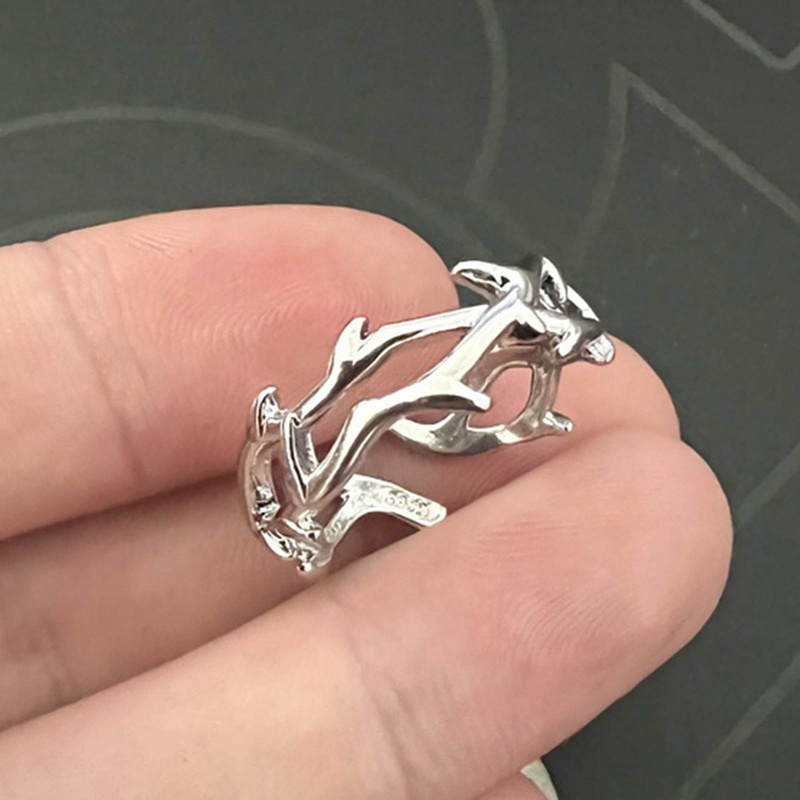 Fashion Punk Tidak Teratur Duri Pasangan Cincin Retro Hip-Hop Kepribadian Adjustable Jari Cincin Untuk Pria Wanita Pecinta Perhiasan Hadiah