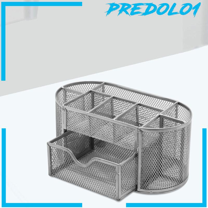 [Predolo1] Rak Holder Pen Organizer Meja Bahan Metal Tempat Penyimpanan Untuk Pasokan Alis Art