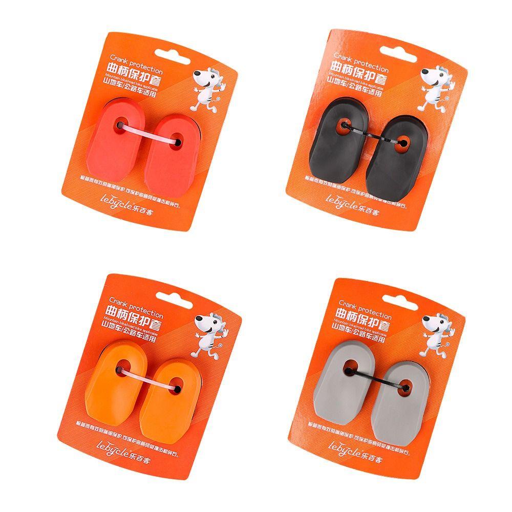 R-FLOWER 2pcs Sepeda Silicone Cover Parts Pedal Crankset Pelindung Sepeda Jalan Gunung Silicone Sleeve